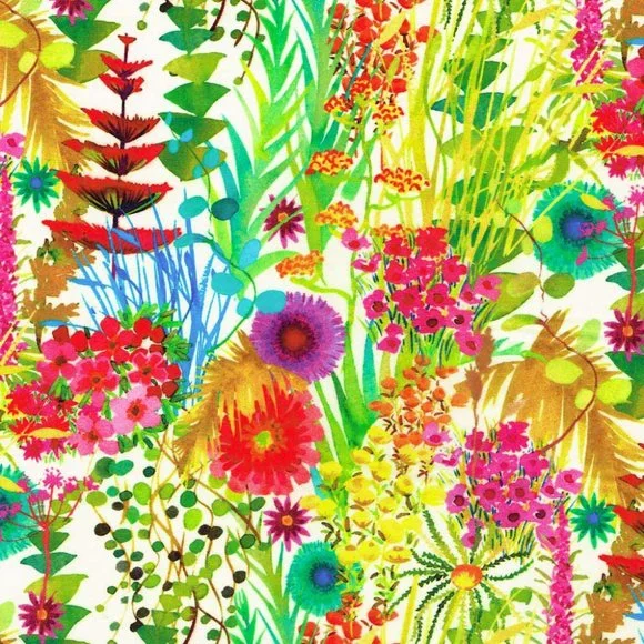 Liberty of London Art Fabric Twilly Scarf Tresco Yellow Bright Colorful Italian - Picture 8 of 14